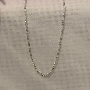 925 Sterling Silver Diamond Cut 18” Necklace